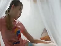 Teen babe solo masturbation