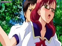 Nerd anime school girl got fucked