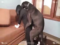 Beastiality lover getting smashed by a dog