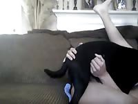 Free beastiality videos dog in the couch
