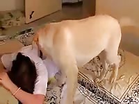 MILF using her canine dildo