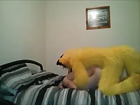 Teen slut got fucked by a yellow dog xxx