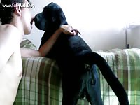 Teen animal sex a dog