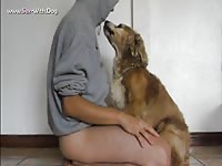 Teen beastiality sex with brown dog