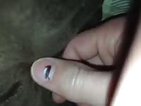Hardcore animal sex with beastie man