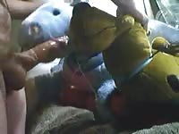 Beastie gal fucking animal stuff toy