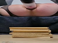 Big sex toy destroys the ass of a gay